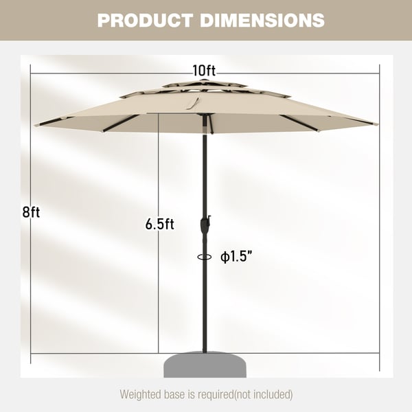 Haveparasol, 300x300x245 cm, Marineblå , Star