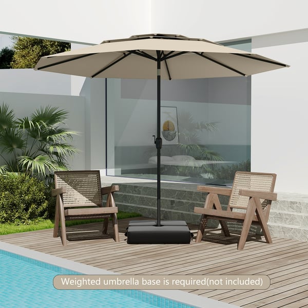 Haveparasol, 300x300x245 cm, Marineblå , Star