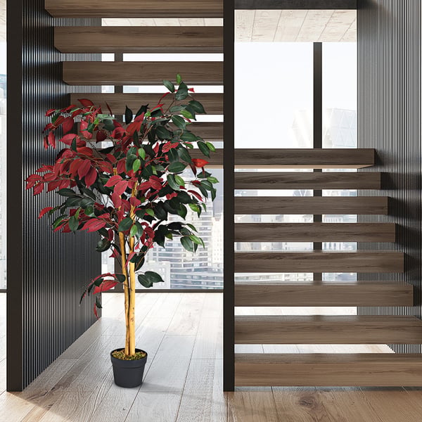 Kunstig Plante, 4 Fod Capensia Busk , Star