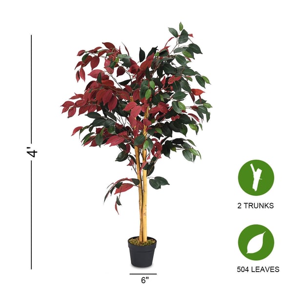 Kunstig Plante, 4 Fod Capensia Busk , Star