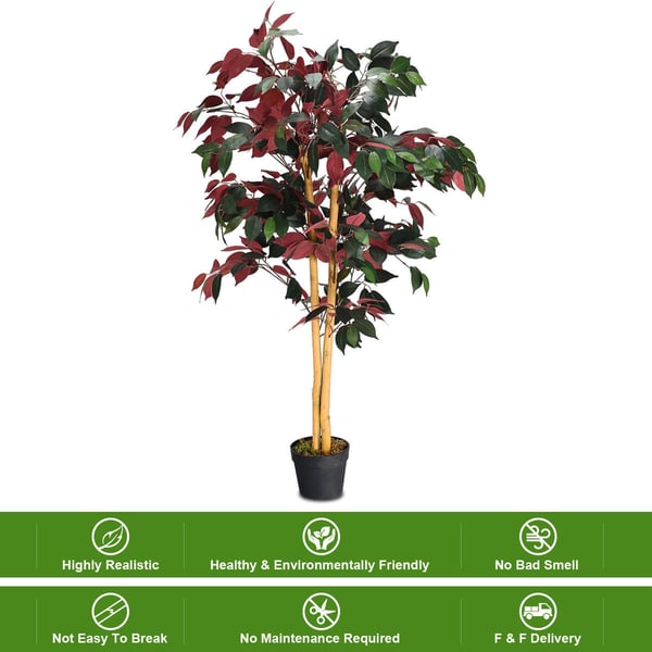Kunstig Plante, 4 Fod Capensia Busk , Star