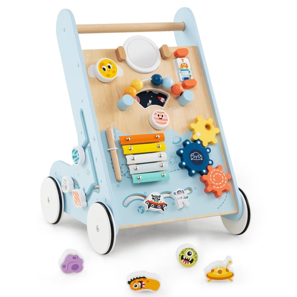 Baby Walker, blå - materiale: træ , Star