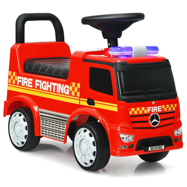 Børnenes køretøj, licenseret Mercedes Benz med opbevaring, 61×28×43 cmtommer, blå , Star