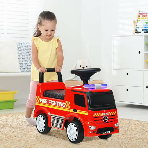 Børnenes køretøj, licenseret Mercedes Benz med opbevaring, 61×28×43 cmtommer, blå , Star