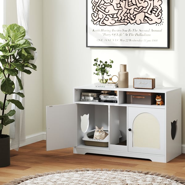 Katte til kattebakke, 108x50x74 cm, hvid , Star