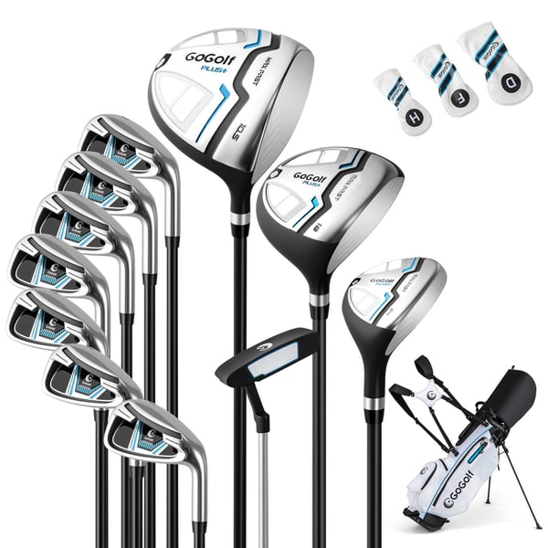 Golfkølle sæt, 15-delt komplet golfkølle sæt med golftaske og regndække, Hvid , Star Golfkølle sæt, 15-delt komplet golfkølle sæt med golftaske og regndække, Hvid , Star