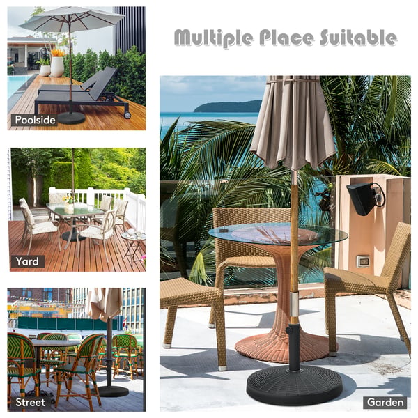 Patioparasoliteline, 52×37 cmtuumaa, Musta , Star