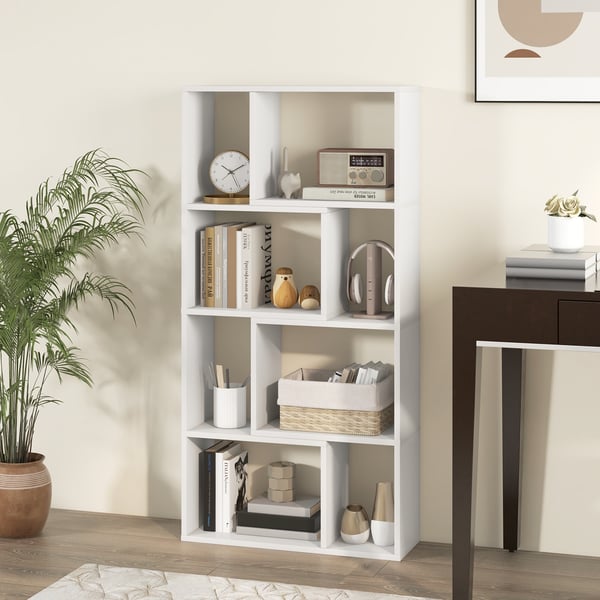 Bogreol, 60×20×122 cm, Hvid , Star