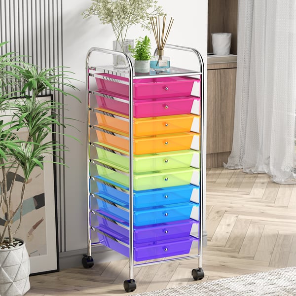 Opbevaringsvognsorganisator, 13x15x34 cm, Sort , Star