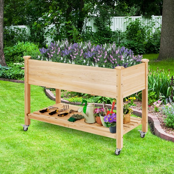 Forhøjet plantekasse, 121×60×84 cm, Natur , Star