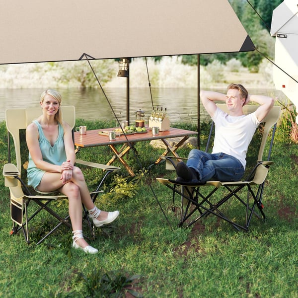 Campingstol, 152x83x75 cm, Grå , Star