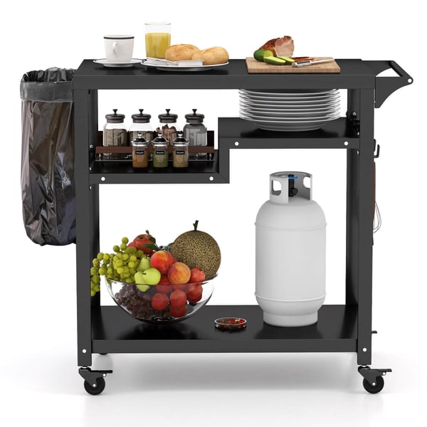 Grillvagn, 112×51×94 cm, Svart , Star