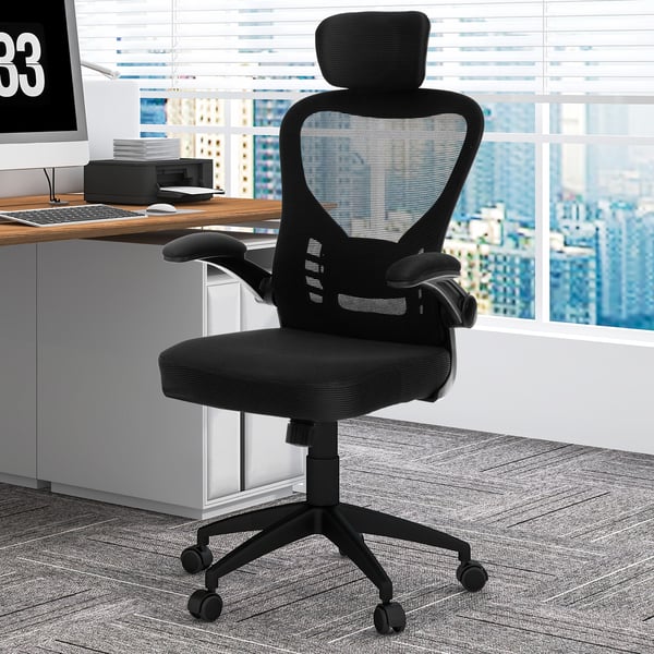 Kontorstol, 66x66x114-124 cm, Sort , Star