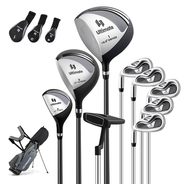 Golfkøllesæt, Venstrehåndet, 83x51x96 cm, Grå , Star Golfkøllesæt, Venstrehåndet, 83x51x96 cm, Grå , Star