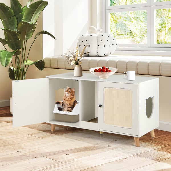 Kattlåda Förvaring, 108x50x60 cm, Vit , Star