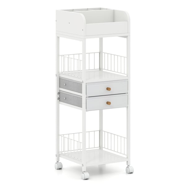 Hudplejeorganizer Vogn, 30x30x90 cm, Hvid , Star