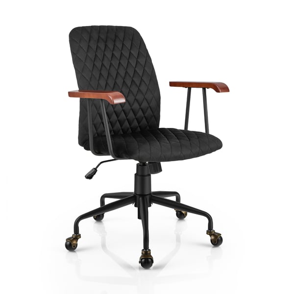 Hjemmekontorstol, 62,5x60,5x89,5-97,5 cm, Sort , Star