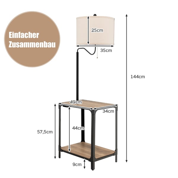 Sidebord, 49x34x144 cm - materiale: stål, mdf, linned , Star