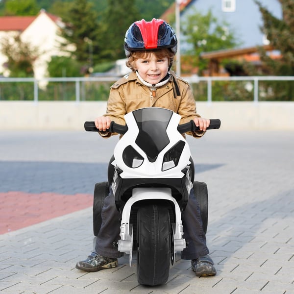 Børnemotorcykel, 66x37x44.5 cm, Sort og Hvid , Star