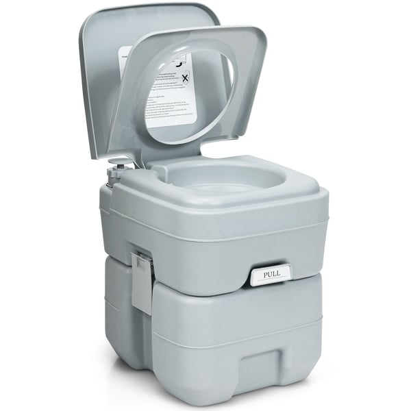 Kannettava WC, 41.9x35.6x43.2 cm, Harmaa , Star