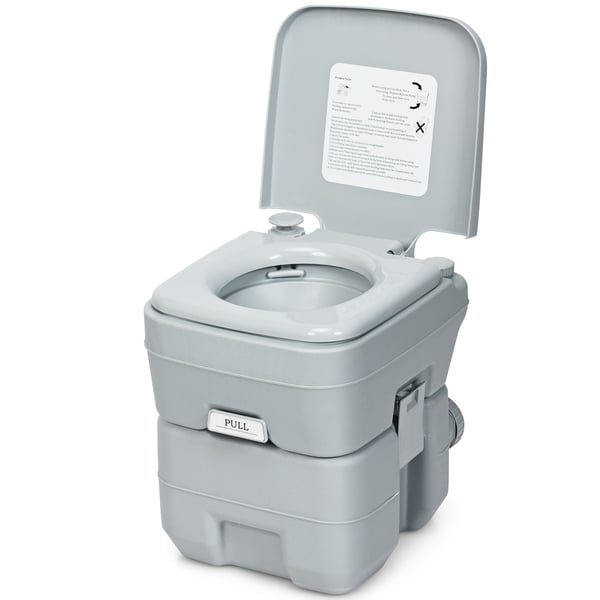 Kannettava WC, 41.9x35.6x43.2 cm, Harmaa , Star