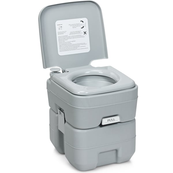 Kannettava WC, 41.9x35.6x43.2 cm, Harmaa , Star