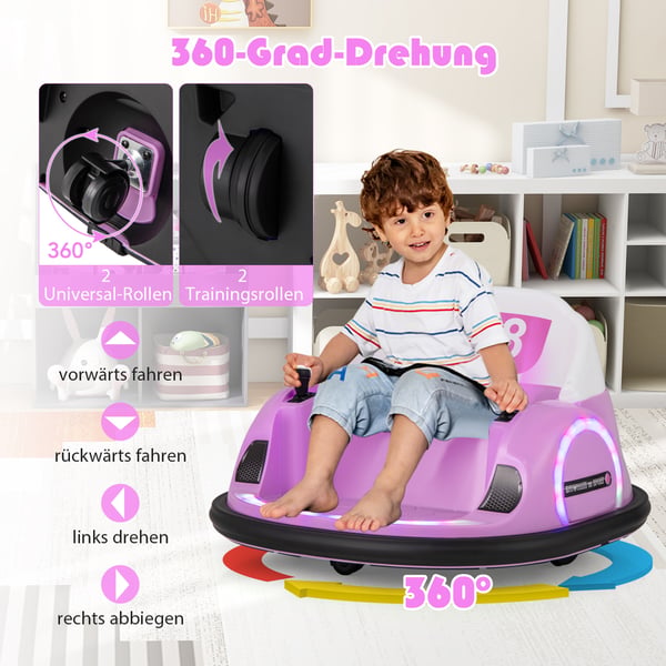 Sähköcmen törmäilyauto, vaaleanpunacmen , Star