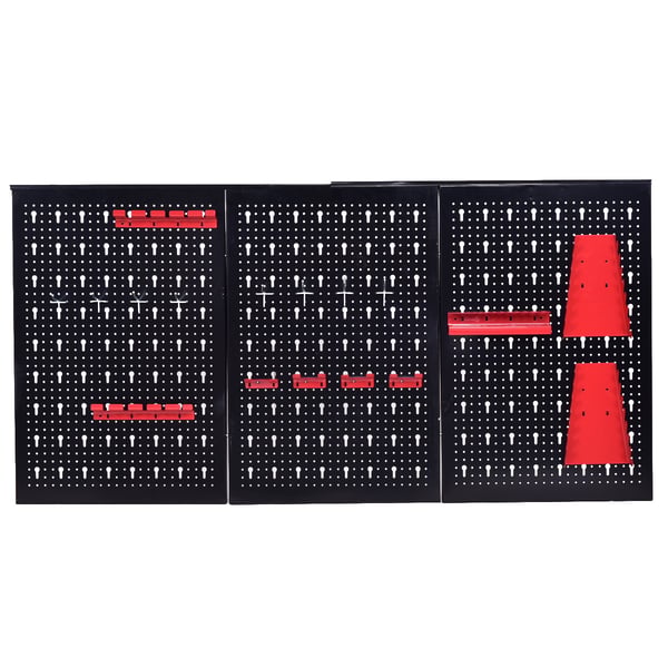 Metal Pegboard Garage Tool Board Holder, 122×61×2 cm inchesMetal Pegboard Garage Tool Board Holder, 122×61×2 cm , Star