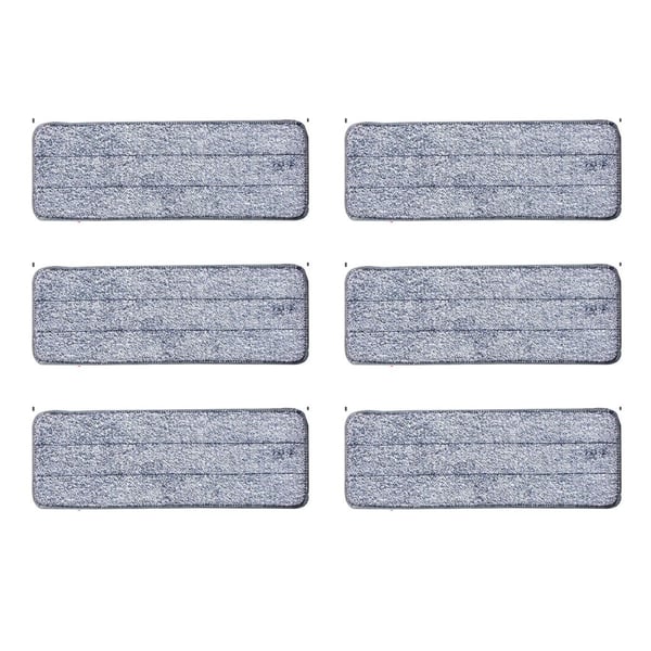 Mikrofiberdukar, Set om 6, 35,5x11 cm, Vit och Grå , Star