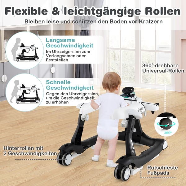 Baby Walker, 72,5x64x52/53/54 cm, Grå , Star