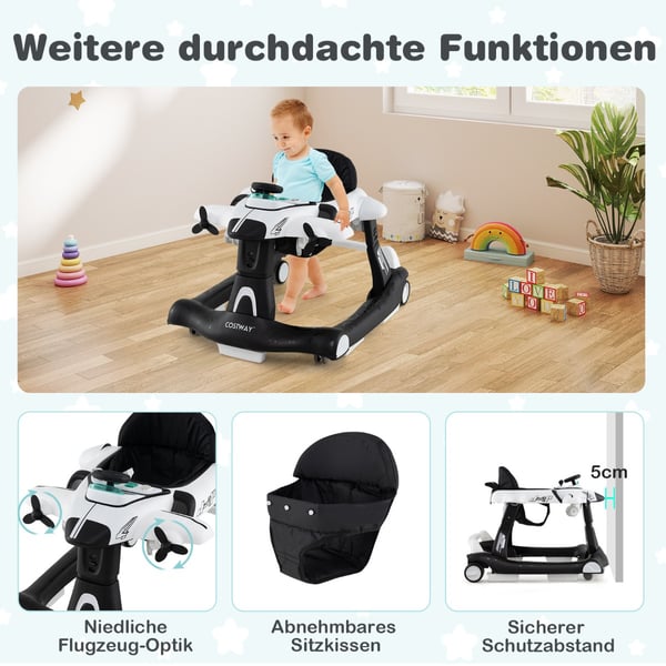Baby Walker, 72,5x64x52/53/54 cm, Grå , Star