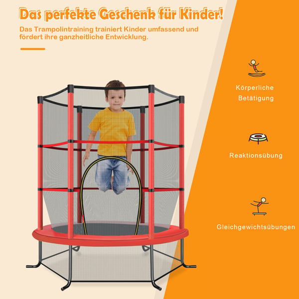 Have trampolin, 165x165x165 cm, rød , Star