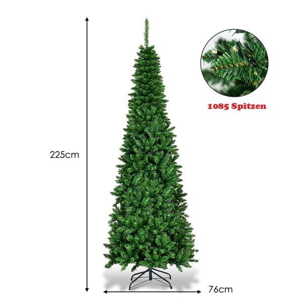 Kunstig juletræ, 225 cm, Grøn , Star