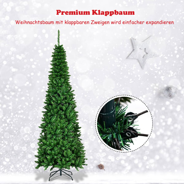 Kunstig juletræ, 225 cm, Grøn , Star
