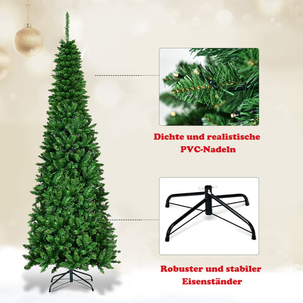 Kunstig juletræ, 225 cm, Grøn , Star