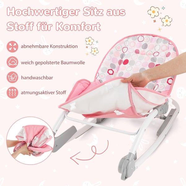 Babysitter, 82x43x58.5 cm, Rosa , Star
