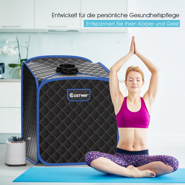 Transportabel Dampsauna Spa, 85x84x106 cm, Sort , Star