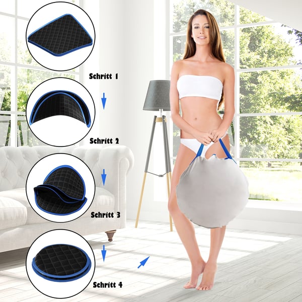 Transportabel Dampsauna Spa, 85x84x106 cm, Sort , Star