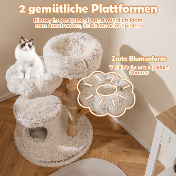 Kattträd, 102 cm, Vit, Star