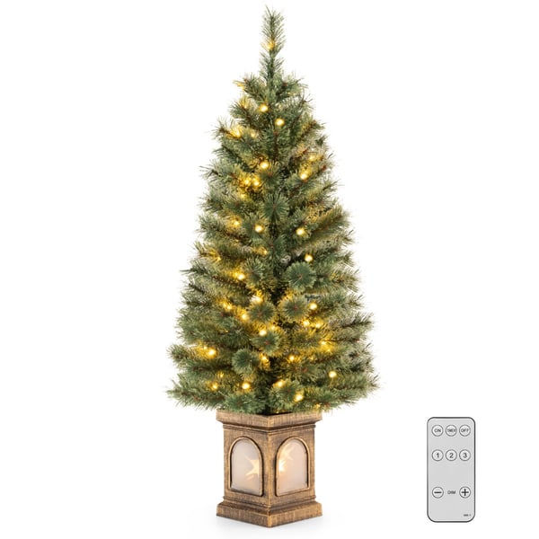 Kunstig juletræ, 120x50 cm, Grøn og Guld , Star