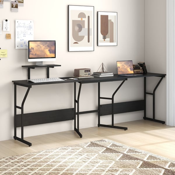 L-formet skrivebord, 148x148x91 cm, Rustikt brun , Star
