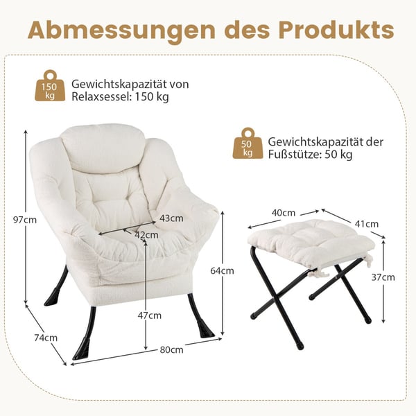 Accentstol, 80×74×97 cm, Beige , Star