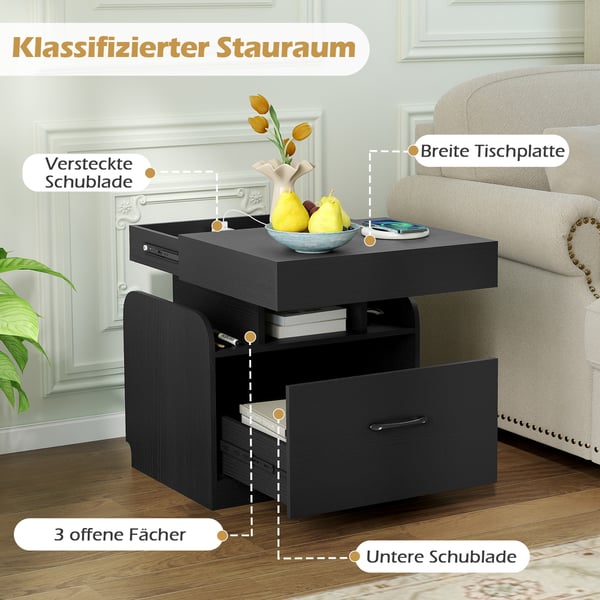 Sängbord, svart, Star, Kodustaar , Star