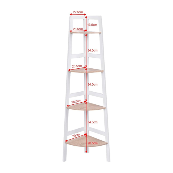 Hjørnehylde, 32x32x138 cm - materiale: MDF , Star
