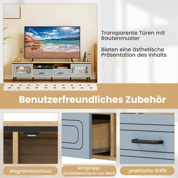 TV-bord, 180,5x35x46 cm, Antik hvid , Star
