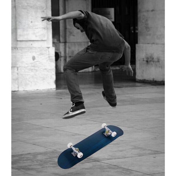Skateboard, 20x79 cm, Blå , Star