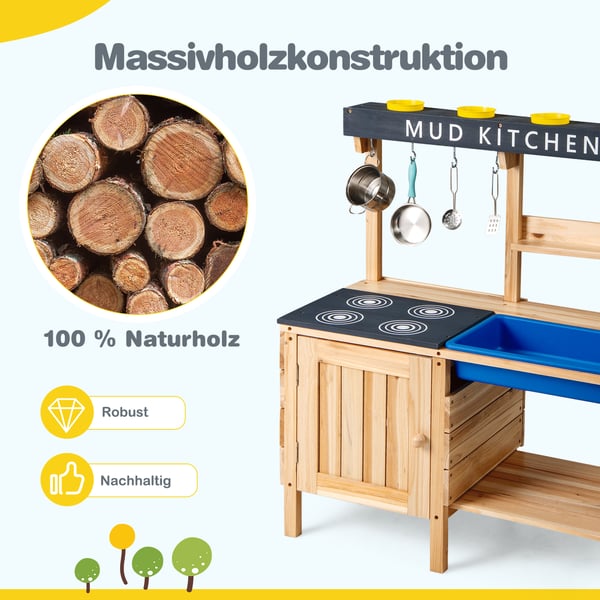 Ulkokeittiö mutaleikkeihcm, 80x40x94 cm, luonnollcmen , Star