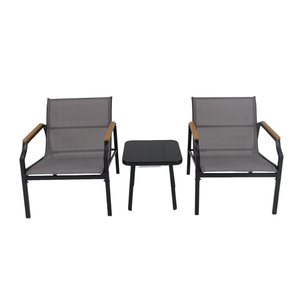 Trädgårdsmöbelset, 70x61x76 cm, 44x44x42 cm, Grå , Star