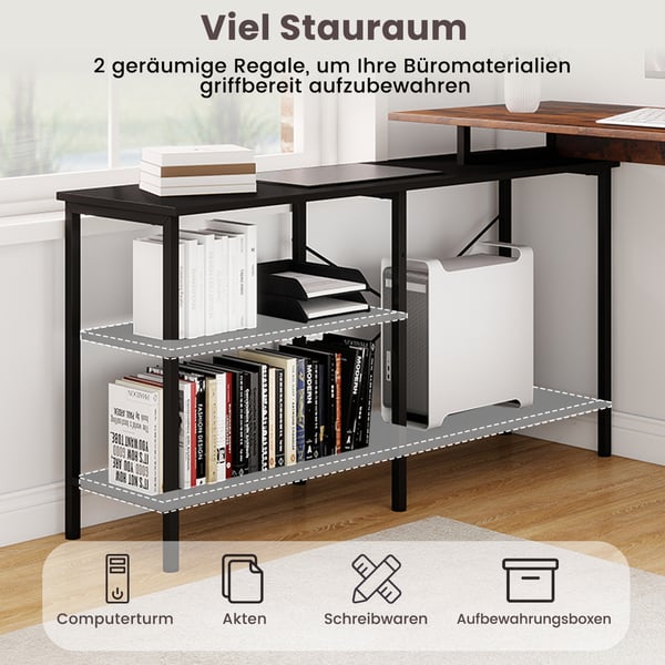 Gamingbord, 135x120x74,5 cm, Brun , Star