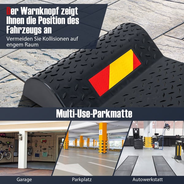 Parkeringmåtter, 53x25.5x5 cm, Sort , Star